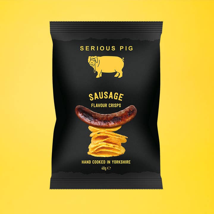 Serious Pig - Wholesale Chips - Sausage Flavour Crisps (24 x 40g)