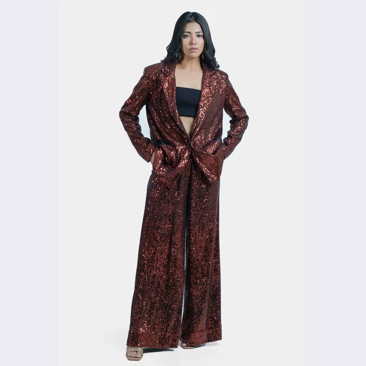 kim Sequin Suit for wholesale by Longwayz