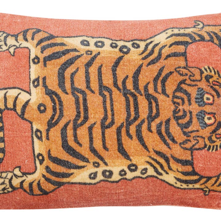 Siren Song - Wholesale Throw/Decorative Pillow - Tibetan Tiger Cushion 12"x16"