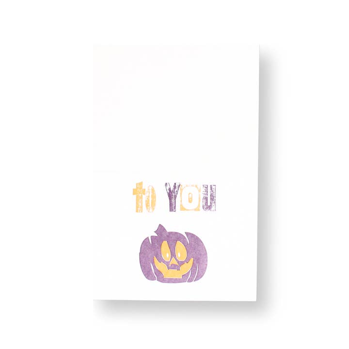 Letterpress PLAY – wholesale Halloween card – Halloween Thaumacard