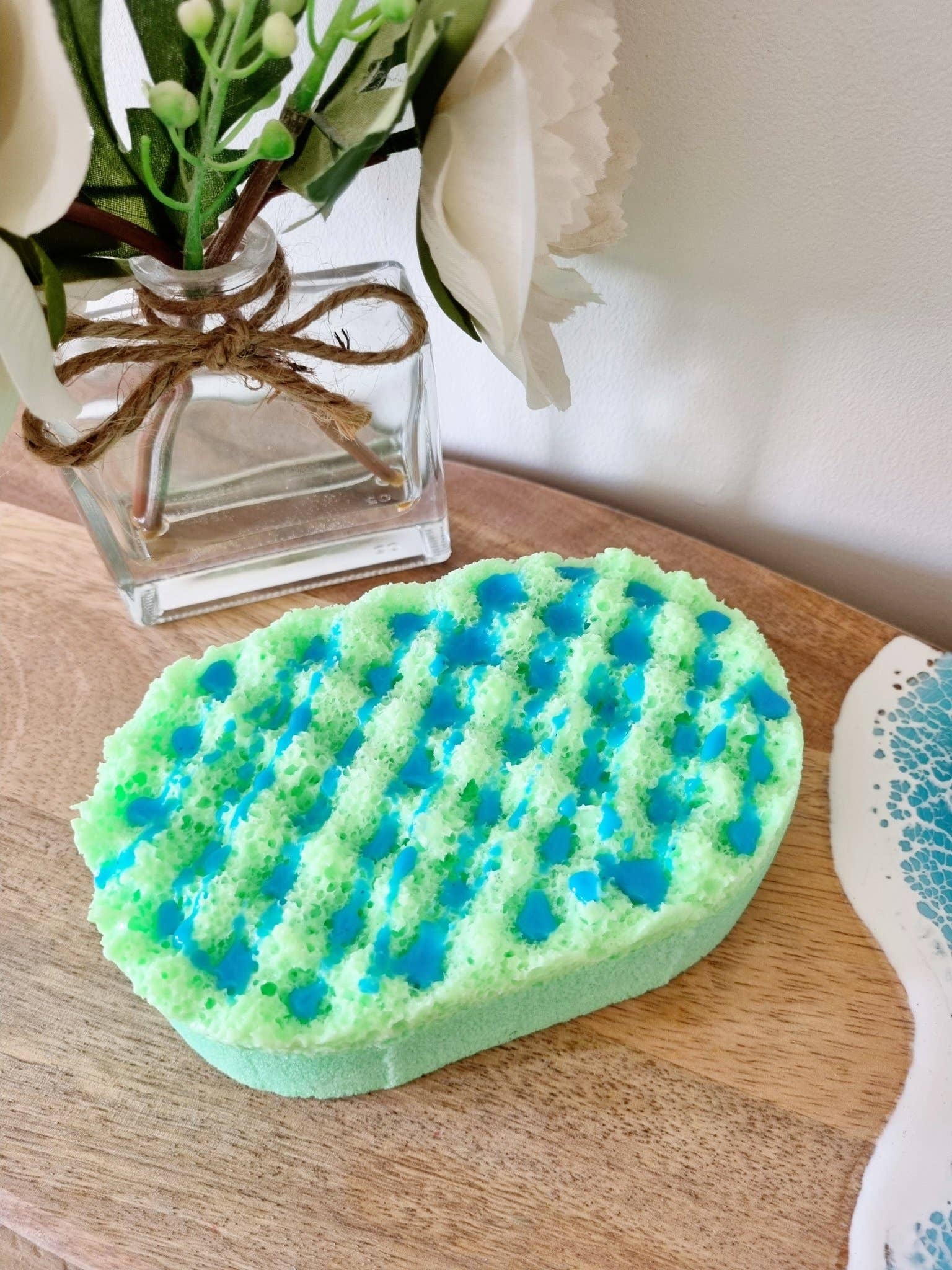 Cottage Fresh Scents – wholesale Bath pouf/sponge – Adventurous Soap Infused Exfoliating Massage Sponge1