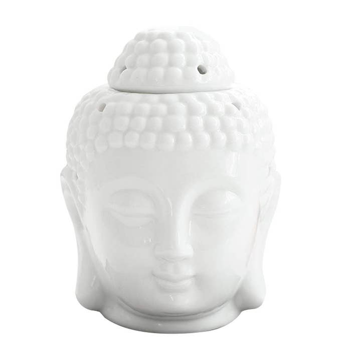 D SCENT - Wholesale Wax Warmer - White Thai Buddha Head Wax Warmer / Oil Burner4