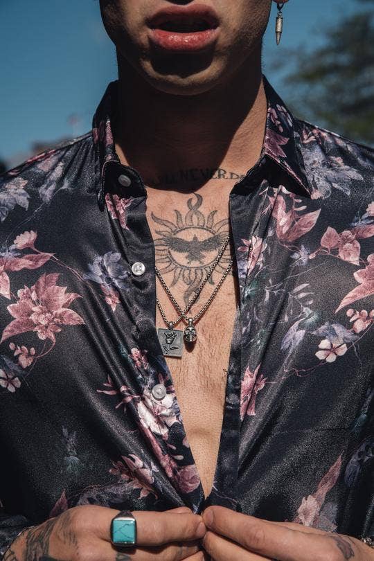 DEGS & SAL - Wholesale Pendant/Charm Necklace - Sterling Silver Skull Necklace3