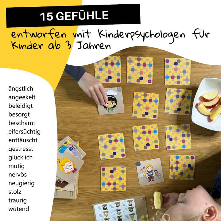HANNIline - Wholesale Learning Cards - Kids & Baby - Emotional memo game (3-7 years) | 30 soulful cards7