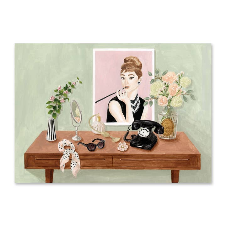 Carte postale Audrey pour la vente par MÉLANIE VOITURIEZ