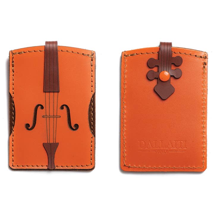 Läder Kreditkortsfodral Violin för wholesale av THE MUSIC GIFTS COMPANY