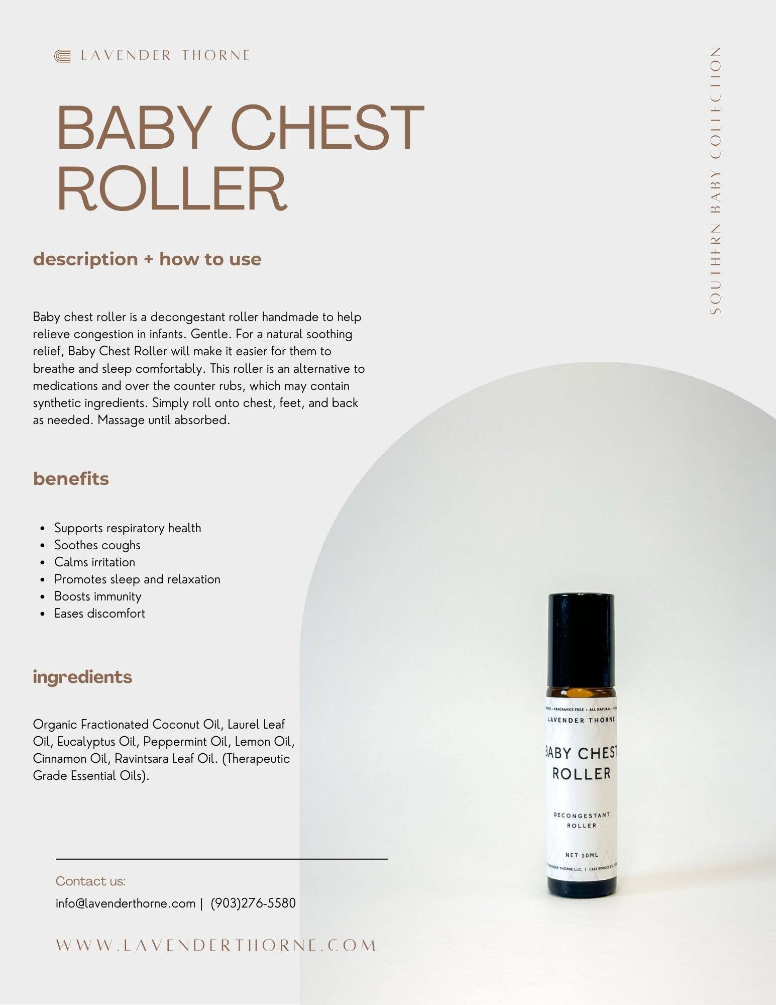 Lavender Thorne - Wholesale Essential Oil Roll-On - Baby Chest Roller2