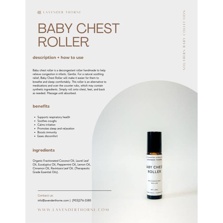 Lavender Thorne - Wholesale Essential Oil Roll-On - Baby Chest Roller2