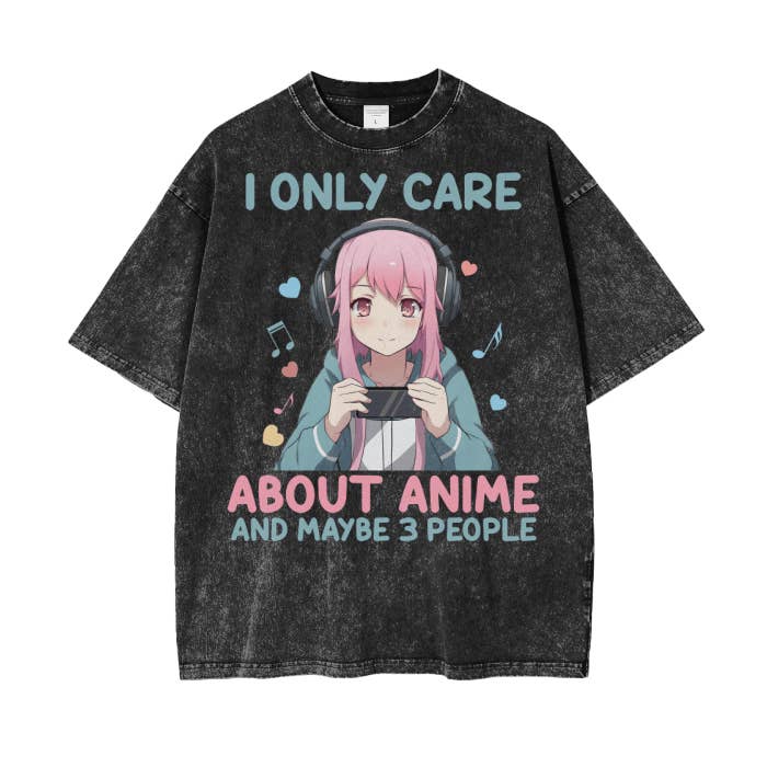 I Only Care About Anime And Maybe 3 People Shirt for wholesale by Colorfulmamas