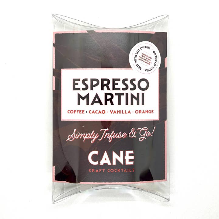 Espresso Martini Cocktail Singles for wholesale by Cane Craft Cocktails