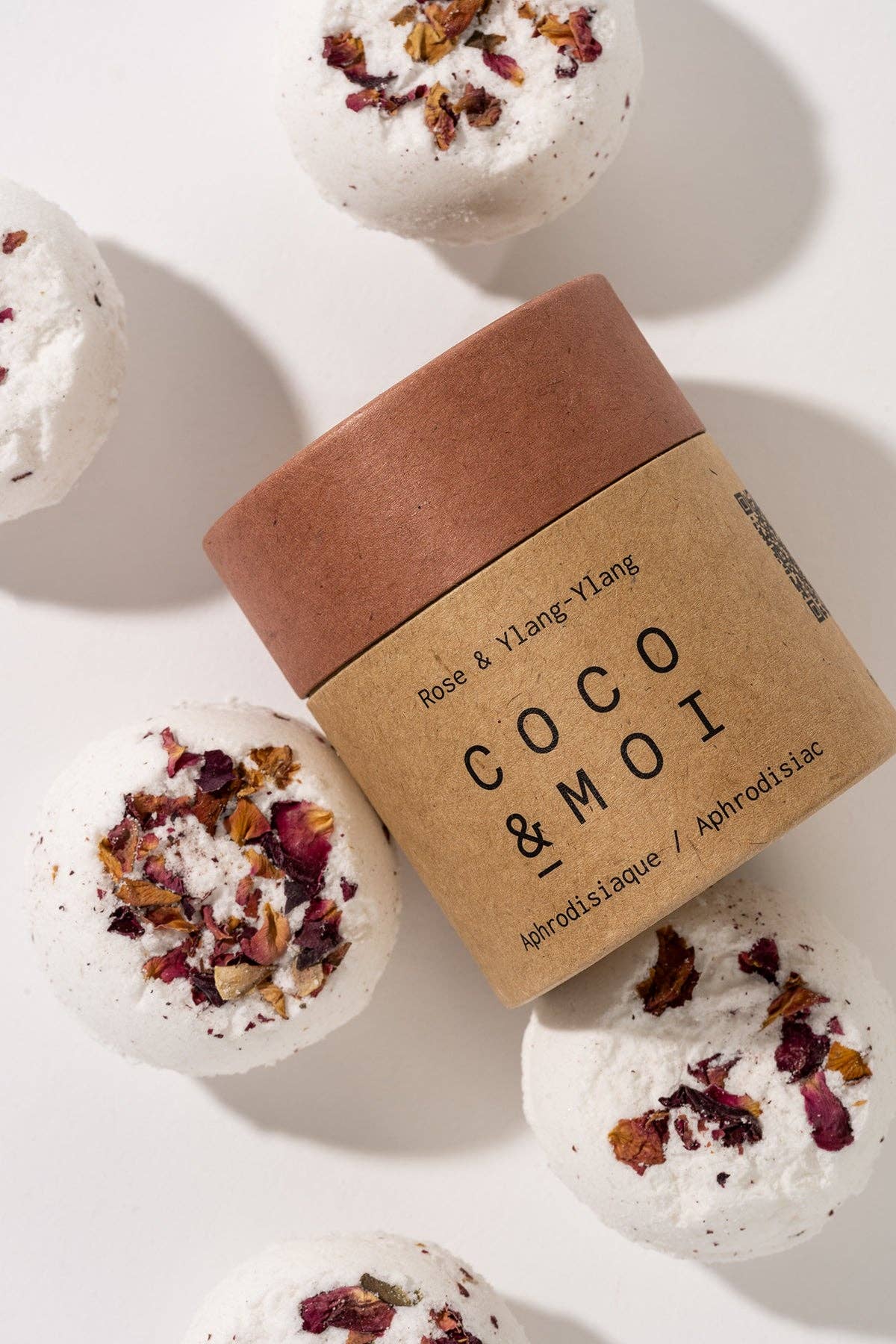 COCO & MOI - Wholesale Bath Bomb/Fizz - Bombe de Bain Rose & Ylang Ylang0