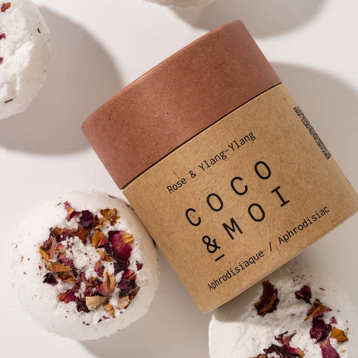 COCO & MOI - Wholesale Bath Bomb/Fizz - Bombe de Bain Rose & Ylang Ylang