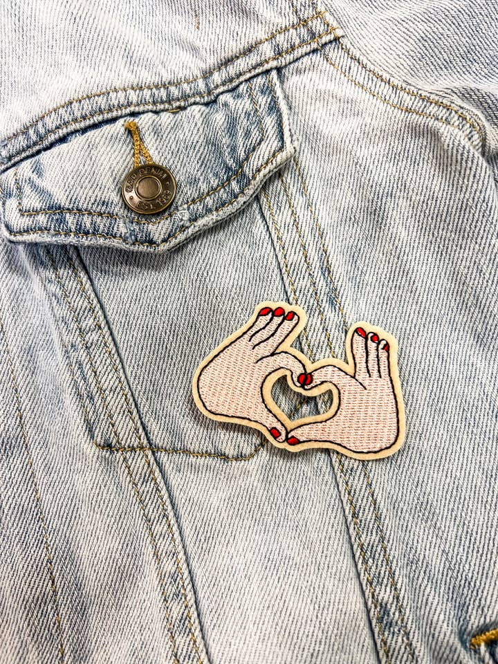 Heart Hands Patch for wholesale by Hart and Hollow