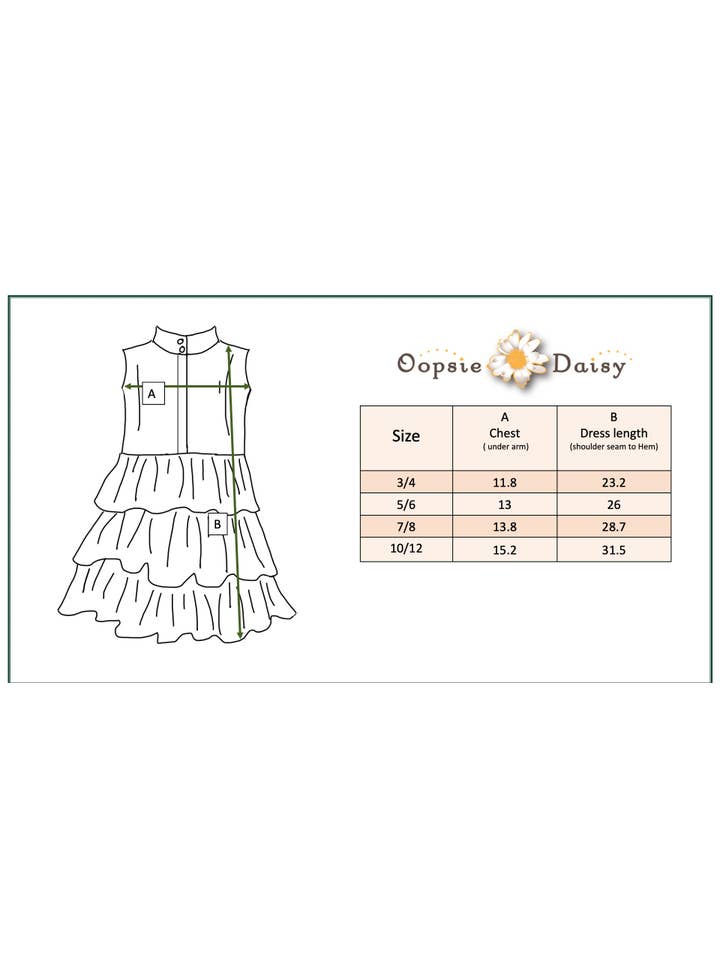 Oopsie Daisy - Wholesale Dress - Kids - Girls Mint Ruffle Layered High Neck Summer Dress7