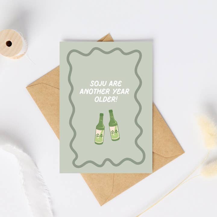 Korean Soju Birthday Card | Soju Pun Card and other Purchase Wholesale korean soju. Free Returns & Net 60 Terms on Faire trending on Faire.