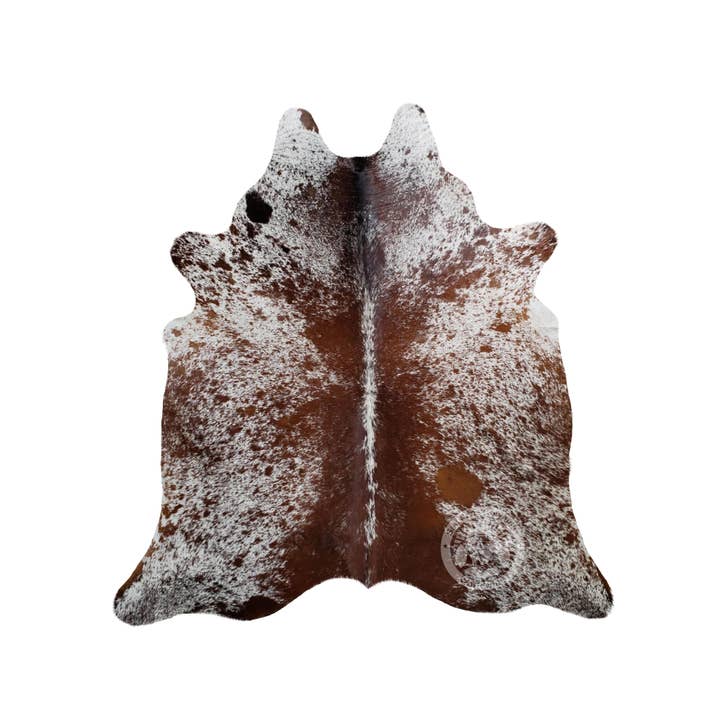 Tapis en cuir de vachette tricolore Salt and Pepper pour la vente par Sunshine Cowhides