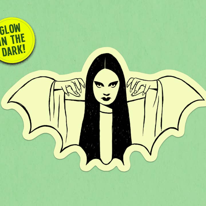 Kate Gabrielle - Wholesale Sticker - Vampire girl glow in the dark sticker