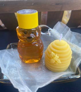 Thy Will Bee Done Apiary – Velas de decoração por atacado – Vela de Mel Puro e Cera de Abelha, Mel Cru, Presente de Abelha3