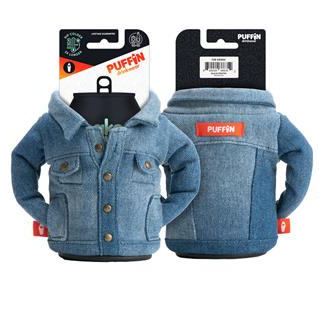 Puffin Drinkwear - Wholesale Drink Huggers & Koozies - Insulated 12 oz Can Cooler - The Lumberjack - Puffin Red2