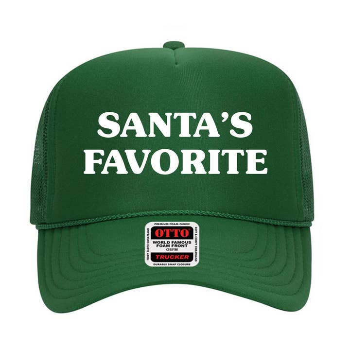 DaisyChainDesignCo - Wholesale Trucker Hat - Women's - Santa's Favorite Foam Trucker Hat1