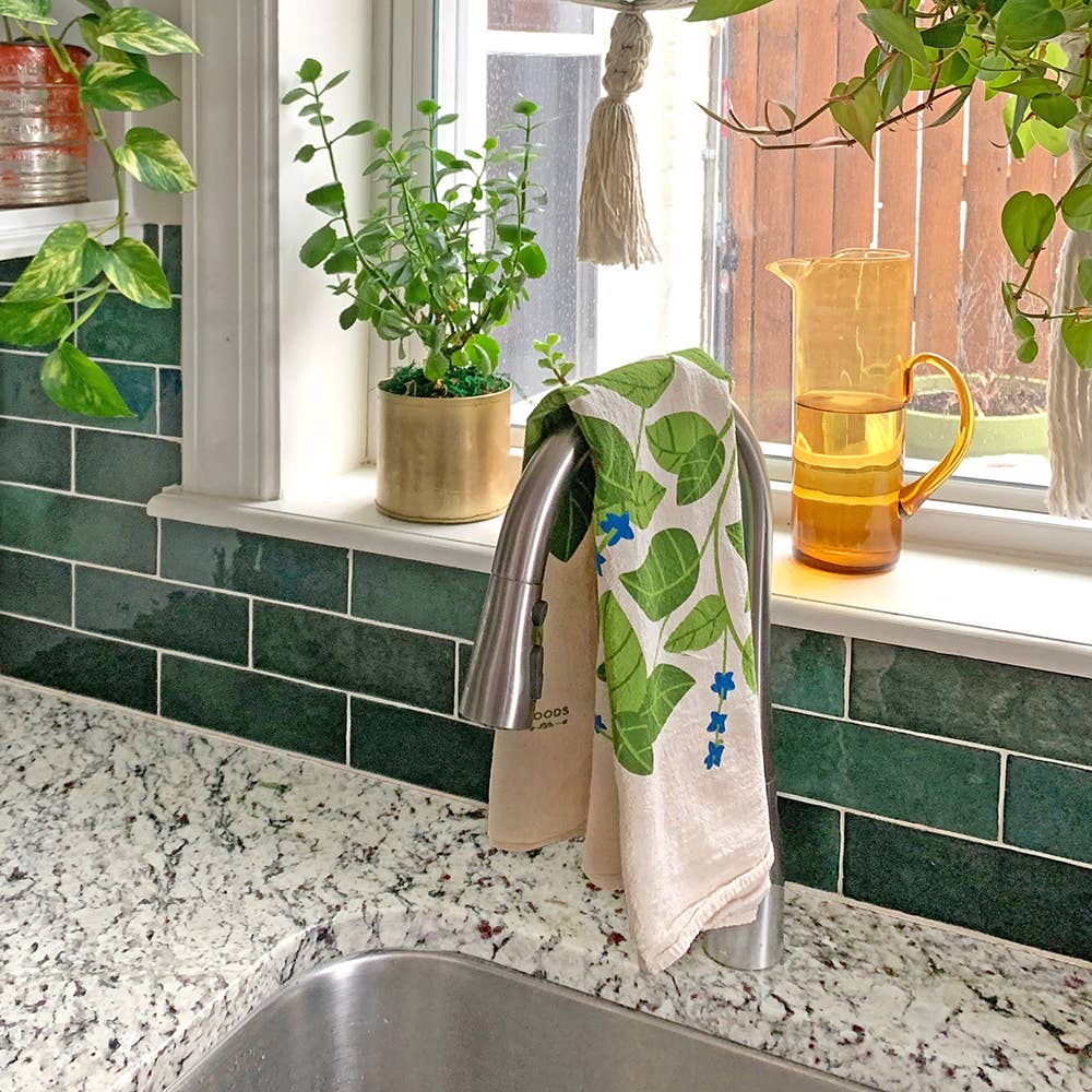 The Neighborgoods – Toalha de chá por atacado – Conjunto de 2 Panos de Prato Tomate e Manjericão5