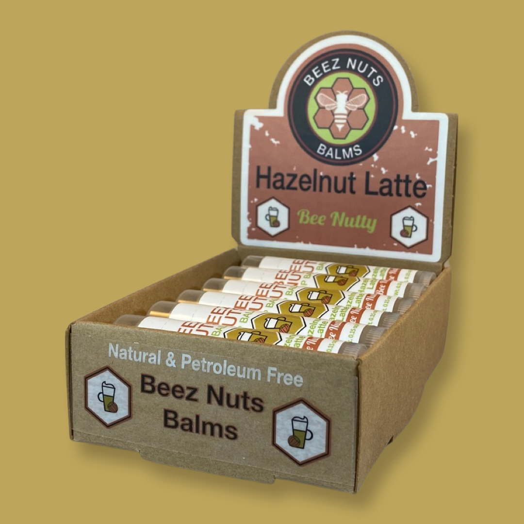 Beez Nuts Balms - Wholesale Lip Balm - Hazelnut Latte Lip Balms - 12 pack3