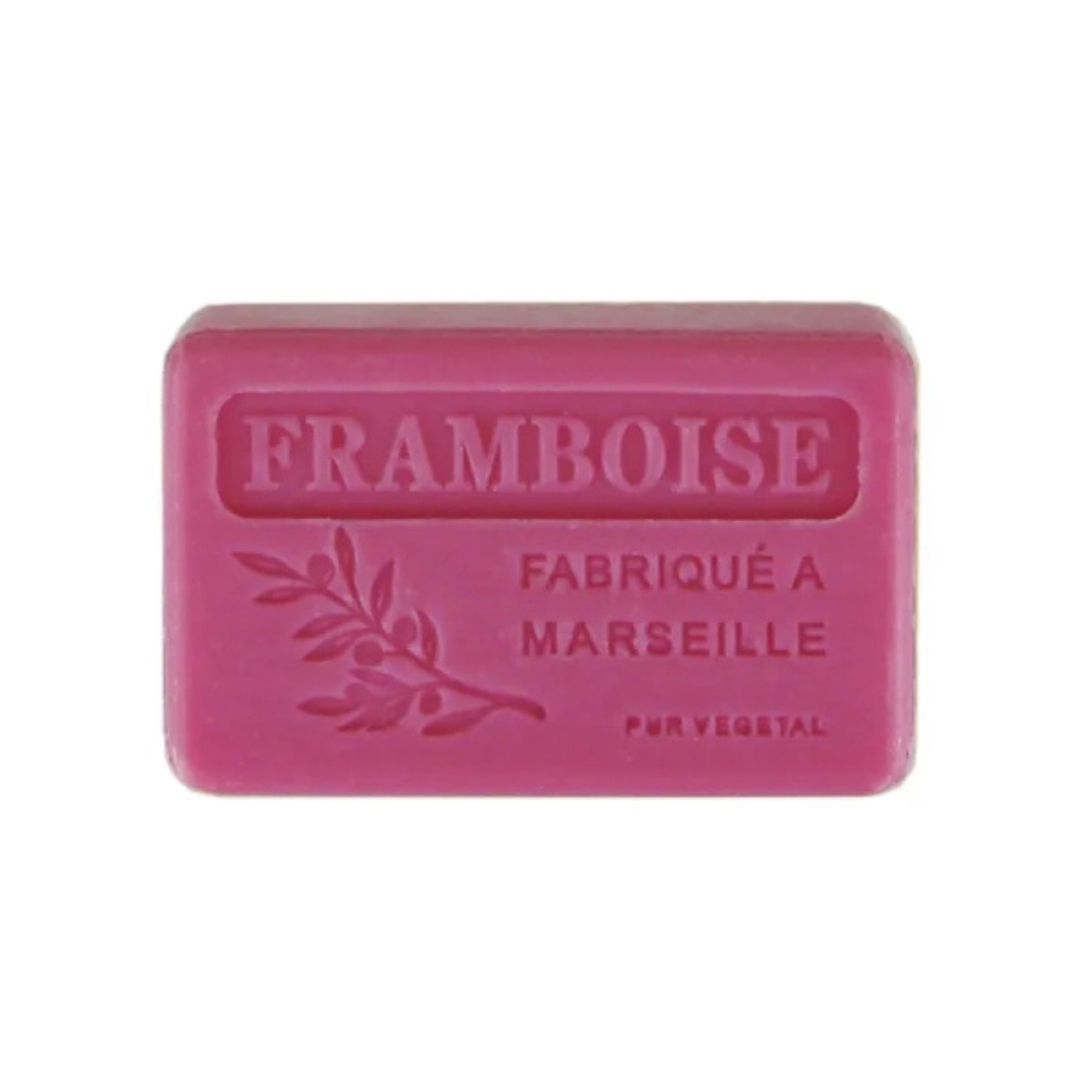 FAIRSAVONT eG. - Wholesale Bar Soap - Marseille Soap 125 g – Raspberry Scent (Savon de Marseille)0