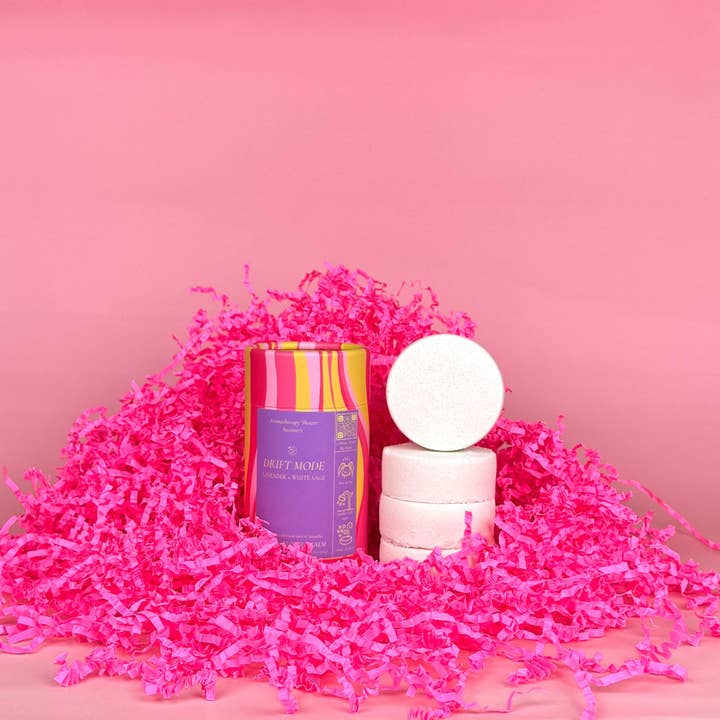 Lavender Aromatherapy Shower Steamers 4-Pack Spa Gift Set for wholesale by SloGlo