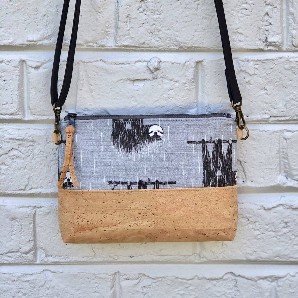 mmb by hand - Wholesale Crossbody Bag - Women's - Organic and Cork Mini Crossbody - Charley Harper Prints8