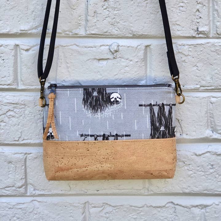 mmb by hand - Wholesale Crossbody Bag - Women's - Organic and Cork Mini Crossbody - Charley Harper Prints8