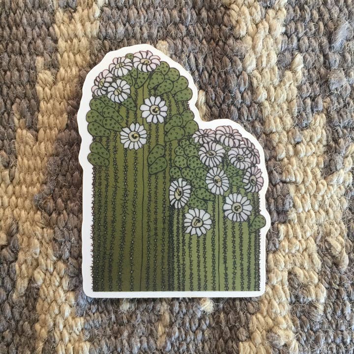 Sonoran Witch Boy - Wholesale Sticker - Double Saguaro Sticker 4