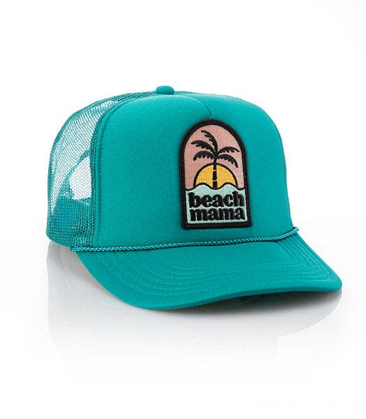 Local Beach – Großhandel Trucker-Cap – Damen – Beach Mama Patch Truckerhut4