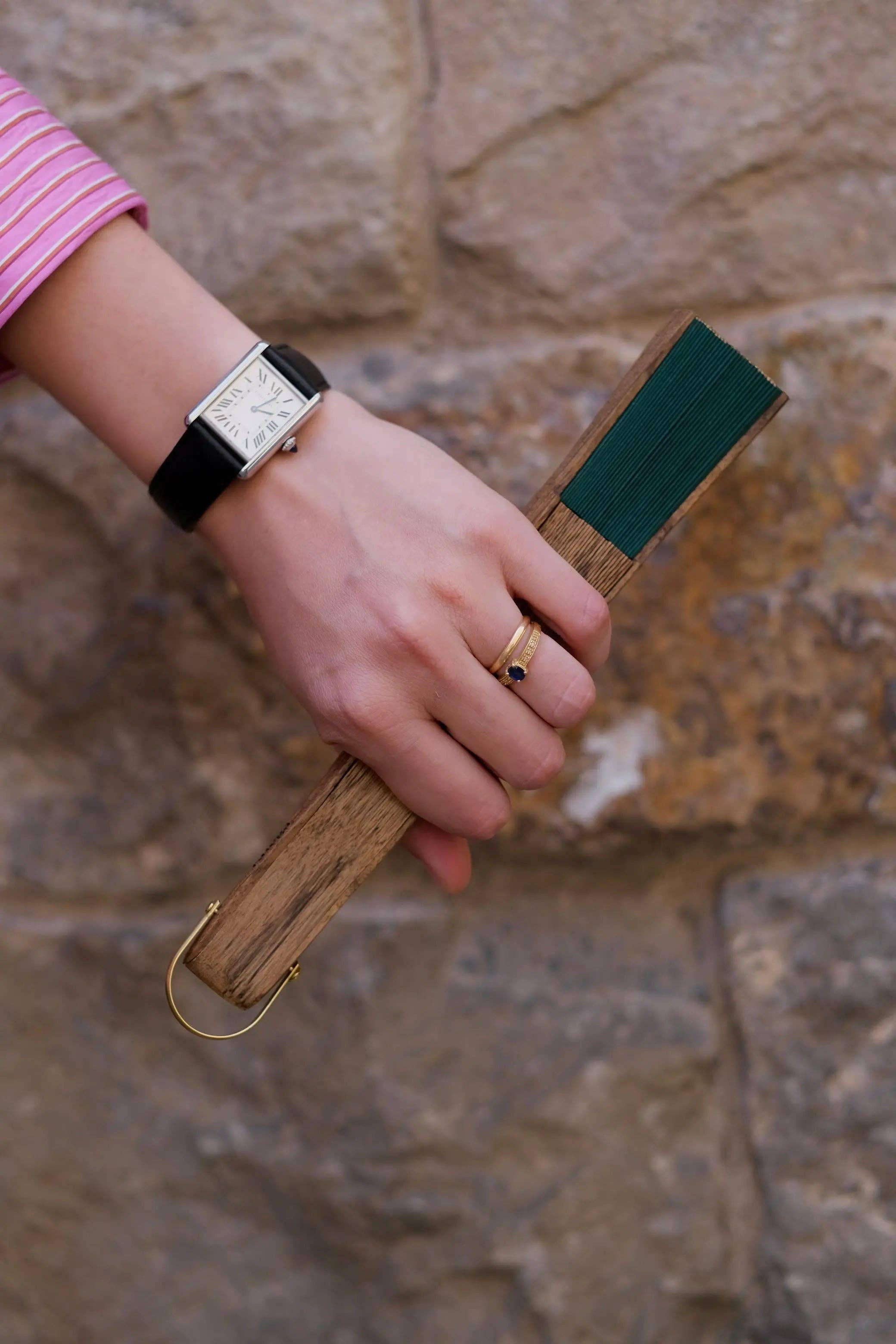 ràfega abanicos - Wholesale Handheld Folding Fan - Abanico Bosque3