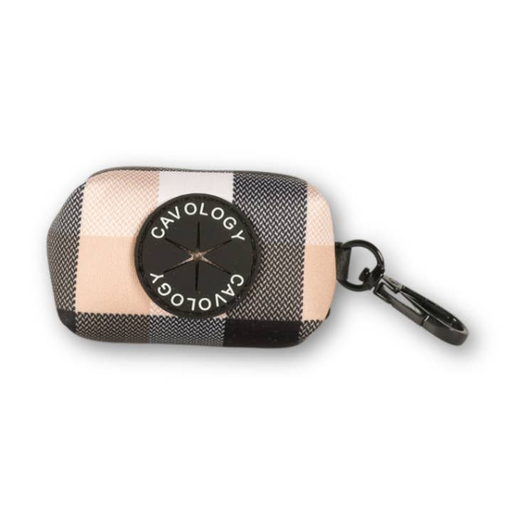 HUNDBAJSPÅSEDISPENSER BUFFALORUTIG BEIGE SVART för wholesale av Cavology