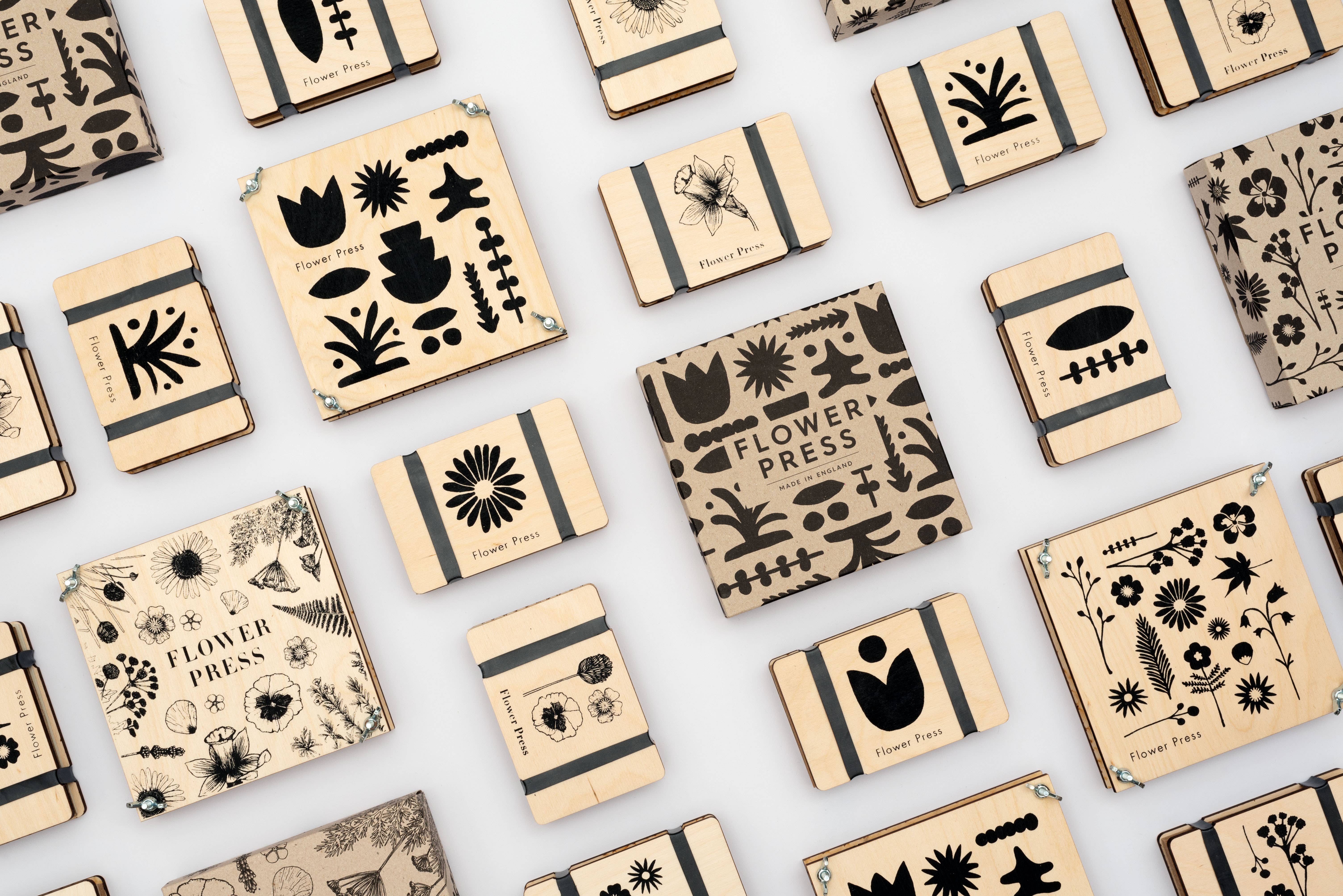 Studio Wald - UK Made - Wholesale DIY Craft Kit - Flower Press - Silhouette5