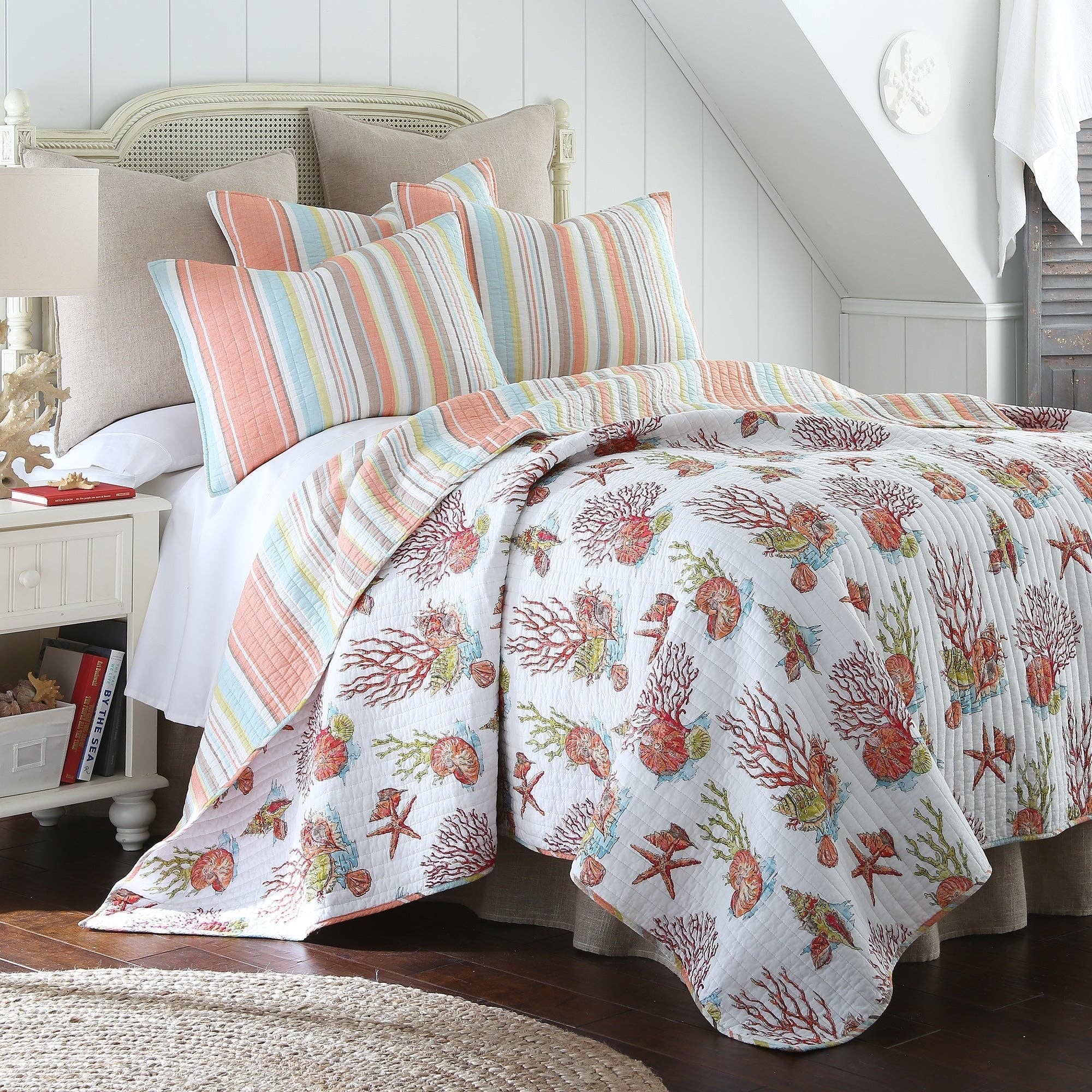 Brighton Coral Quilt Set for wholesale on Faire1
