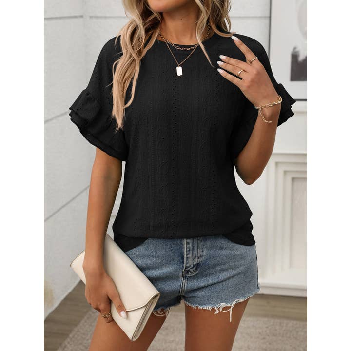 Solid Color Round Neck T-shirt Top and other Purchase Wholesale plain round neck t shirts. Free Returns & Net 60 Terms on Faire trending on Faire.