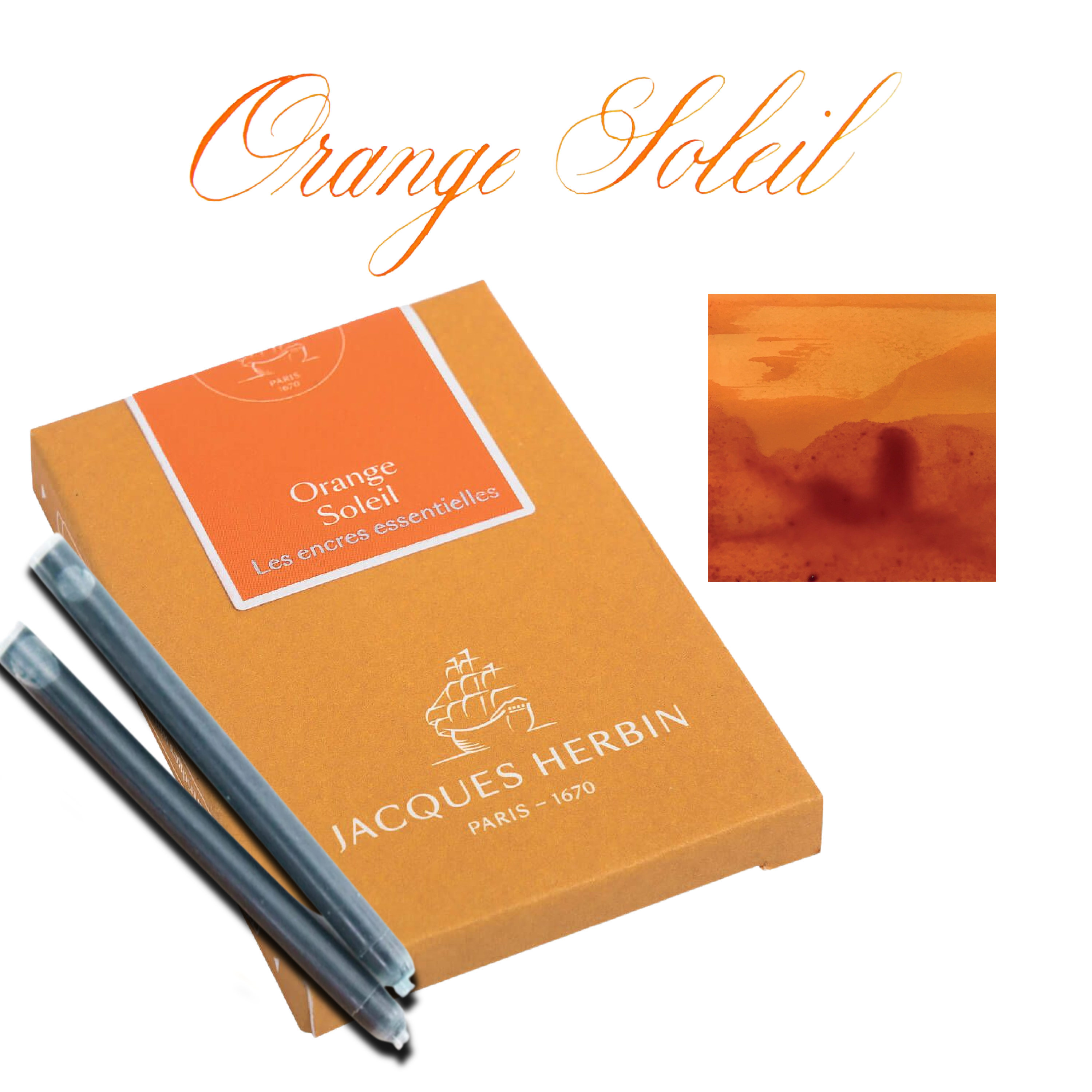 Exaclair - Wholesale Ink Pad - Jacques Herbin Essentials Ink Cartridges - Pack of 72