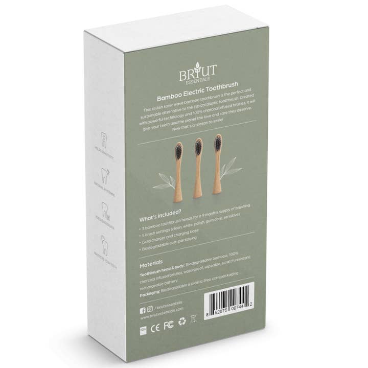 Briut Essentials - Wholesale Toothbrush - Bamboo (Sonicare Electric) Toothbrush5