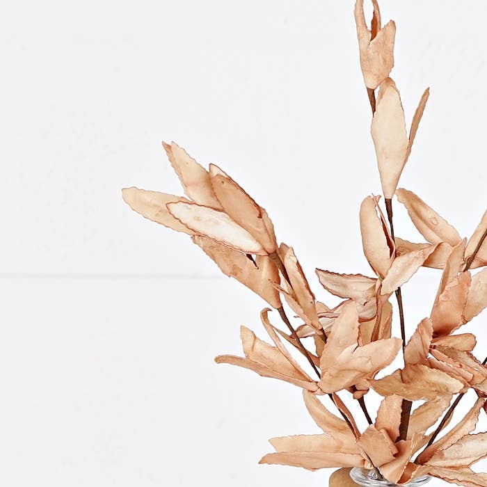 Holiday Depot Inc. - Wholesale Artificial Flowers - 30616- 16in Pick-PE Herb Leaves-Teastain1