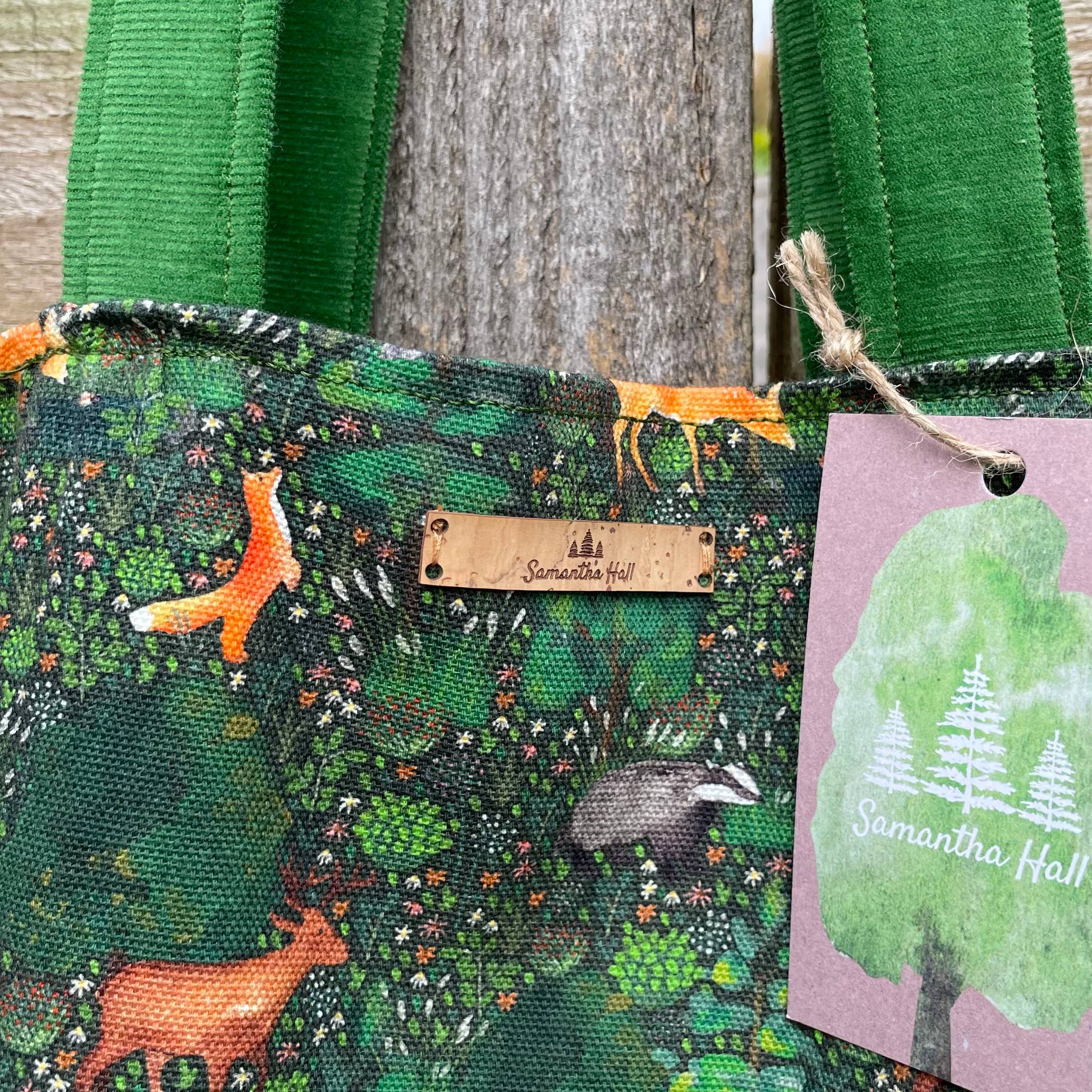 Samantha Hall Designs - Wholesale Tote Bag - Women's - Summer Forest Animal Tote Bag7
