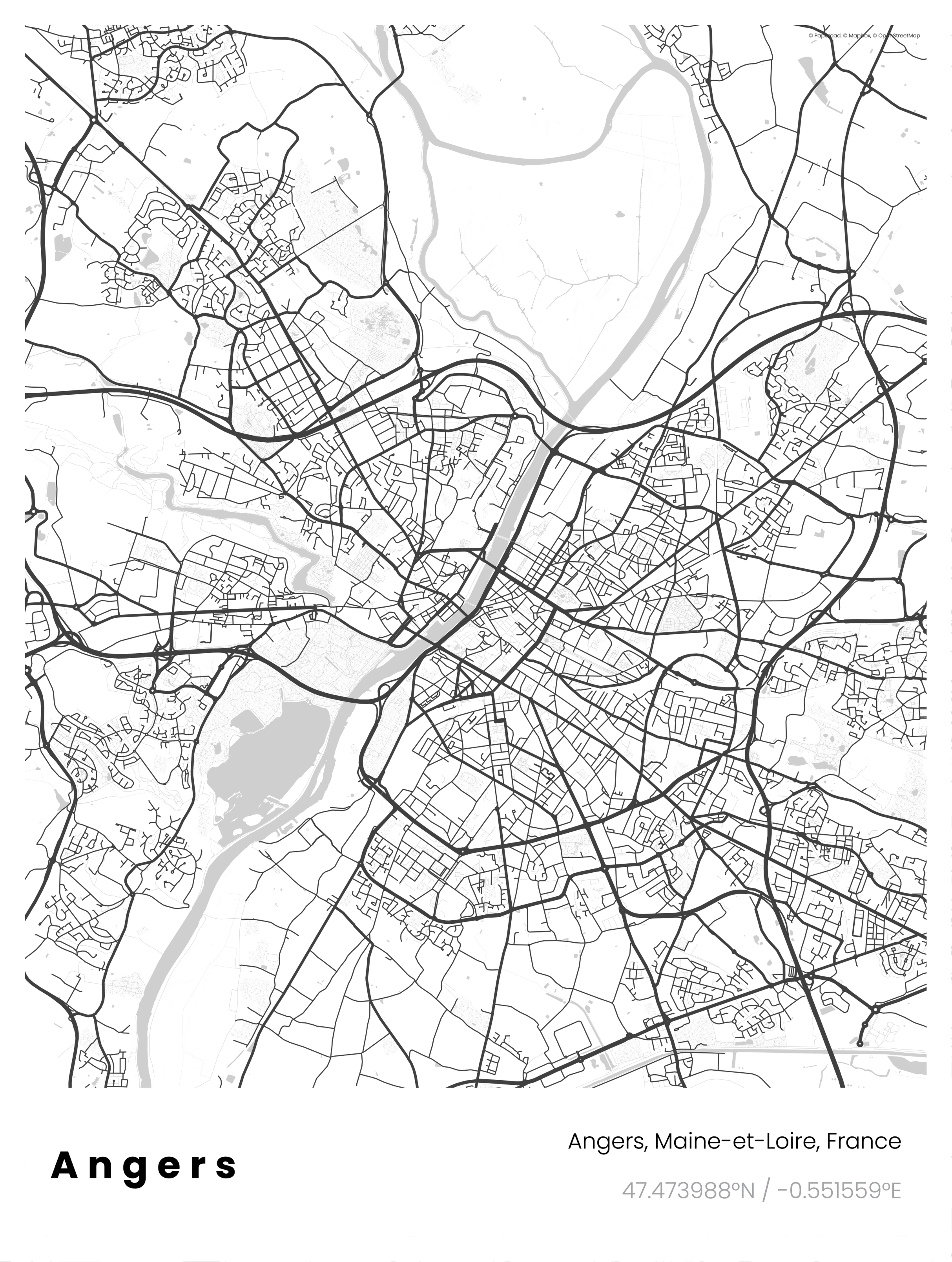 Paperoad - Wholesale Poster - City poster - Angers0