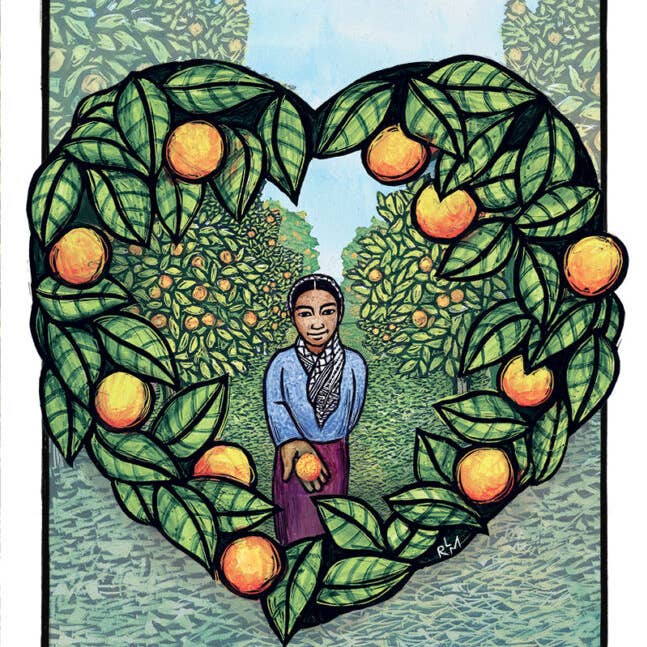 Ricardo Levins Morales Art Studio - Wholesale Poster - Heart of Gaza (Poster)0