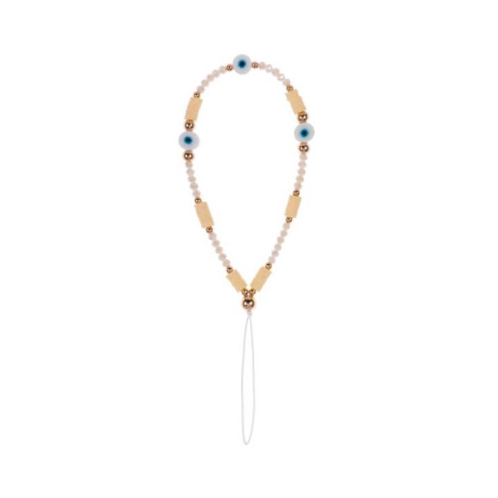 Ciondolo per telefono bianco moka per la vendita all'ingrosso da parte di Miami Chains & Co.