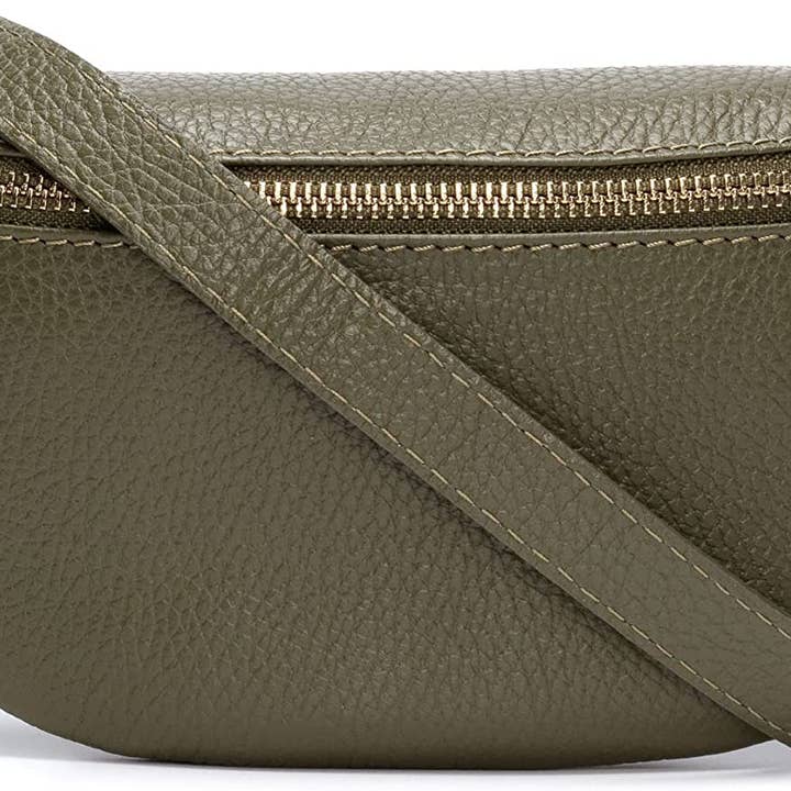 Cassette Barcelona - Wholesale Belt Bag - Women's - Cassette - Genuine Leather Fanny Pack Poudre3