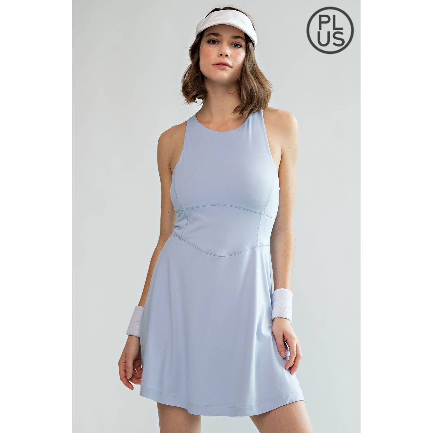 Rae Mode - Wholesale Athletic Dress - Women's - PLUS SIZE BUTTER ROMPER DRESS WITH KEYHOLE12