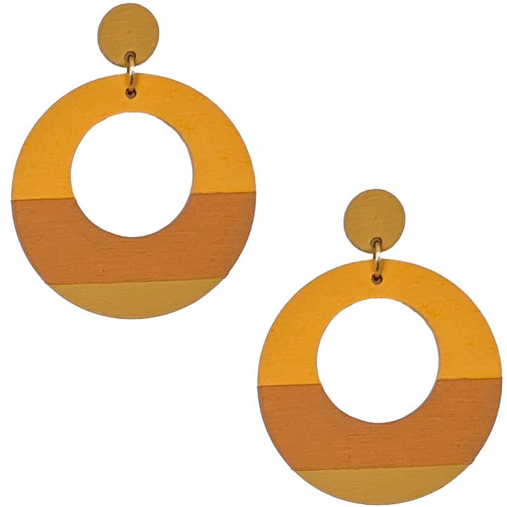 Roundabout Lightweight Statement Earrings | Cornbread for wholesale by SCOTCHBONNET!