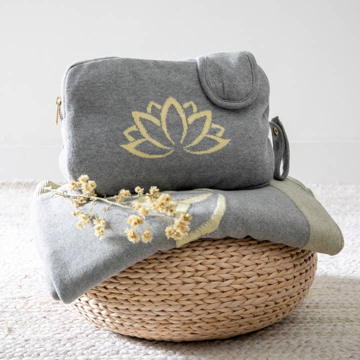 Lotus/Relax - Grey/Yellow for wholesale by Pink Lemonade