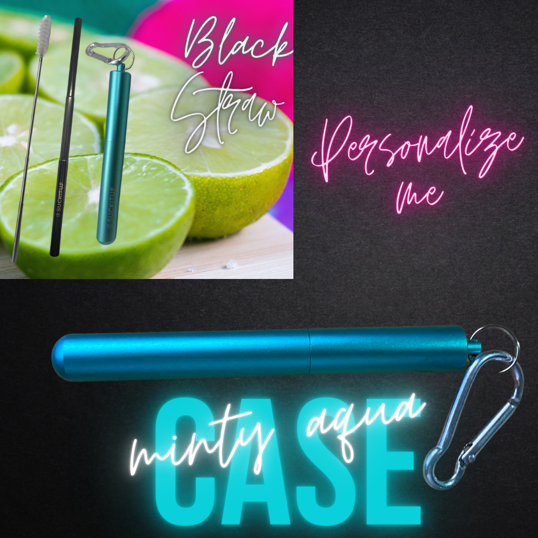 Suck It Up Straws - Vente Paille - Pailles métalliques télescopiques avec étui pour porte-clés et brosse de nettoyage14