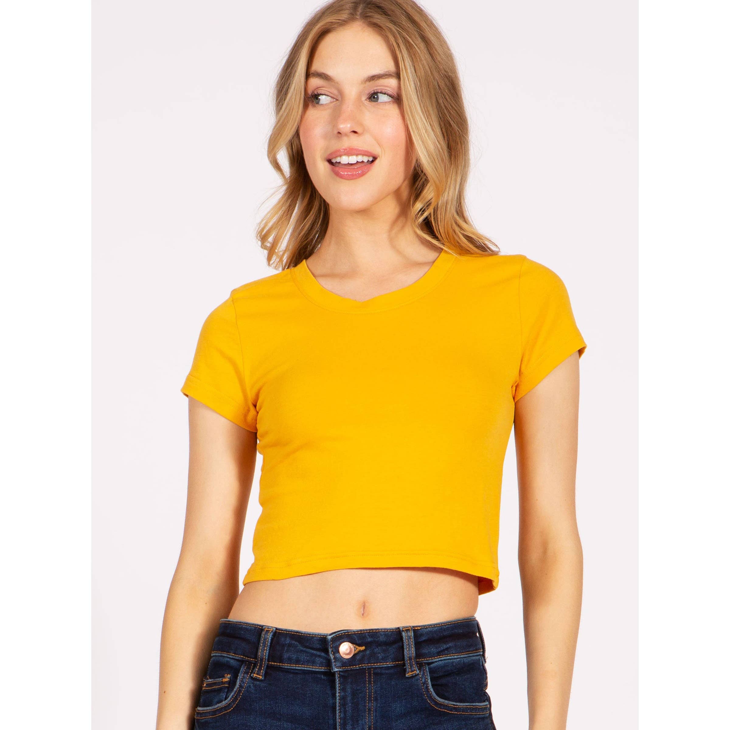 Timeless - Wholesale T-Shirt - Women's - Crop Top Baby Tee T-Shirt17